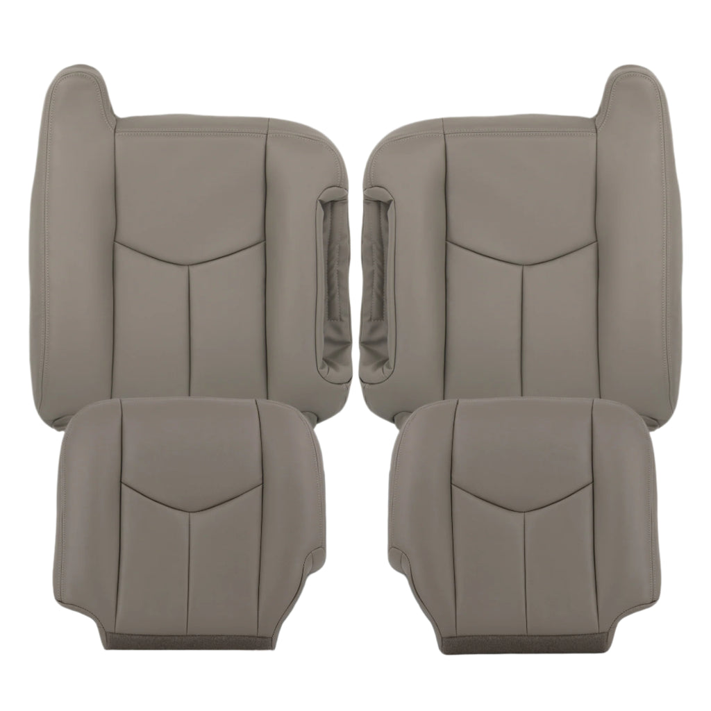 2003-2007 Chevy Tahoe/Suburban Seat Cover in Light Gray: Choose From Variations- 2000 2001 2002 2003 2004 2005 2006- Leather- Vinyl- Seat Cover Replacement- Auto Seat Replacement