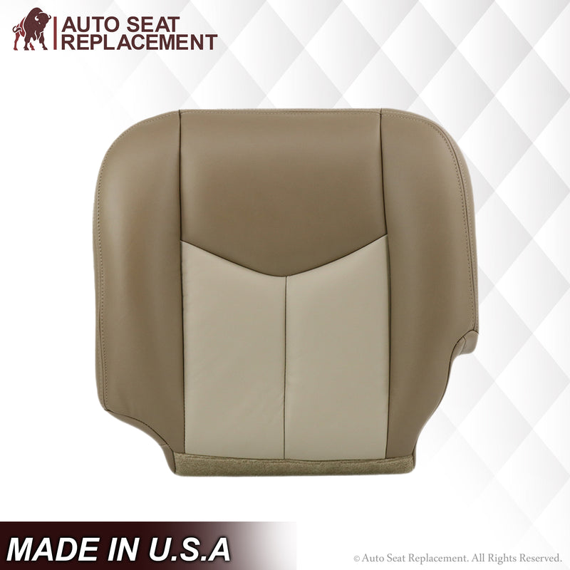 2003-2006 GMC Yukon Denali Seat Cover in 2 Tone Tan: Choose From Variants- 2000 2001 2002 2003 2004 2005 2006- Leather- Vinyl- Seat Cover Replacement- Auto Seat Replacement