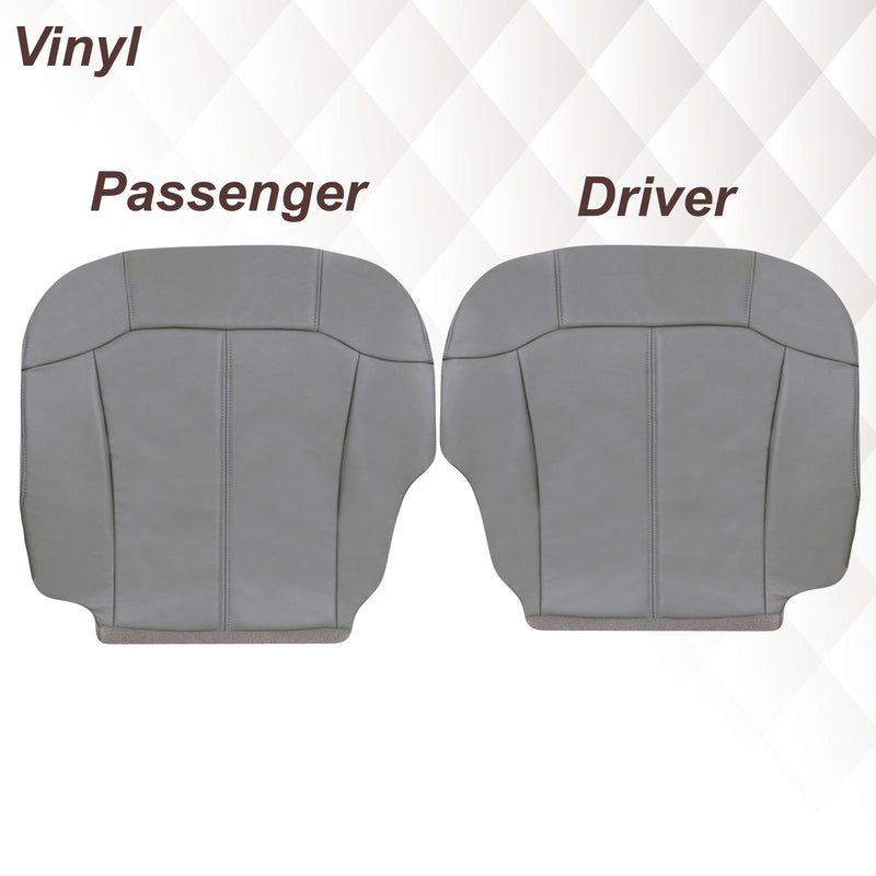 2000-2002 Chevy Tahoe/Suburban Seat Cover in Light Gray: Choose From Variations- 2000 2001 2002 2003 2004 2005 2006- Leather- Vinyl- Seat Cover Replacement- Auto Seat Replacement