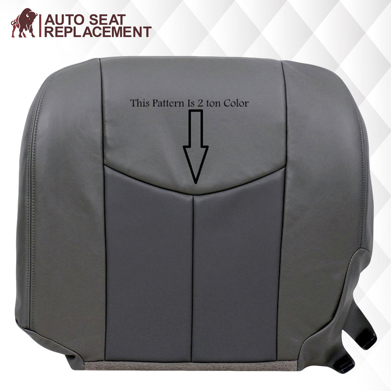 2003-2006 GMC Sierra & Yukon Denali Seat Cover in 2 Tone Gray: Choose From Variants- 2000 2001 2002 2003 2004 2005 2006- Leather- Vinyl- Seat Cover Replacement- Auto Seat Replacement