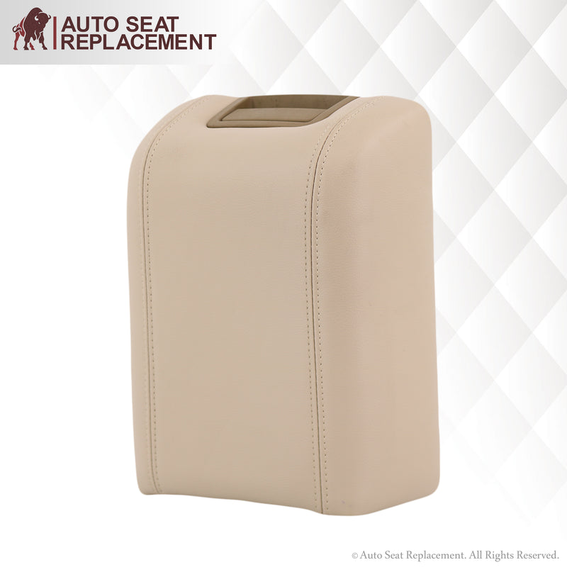 2004 Ford F150 Lariat Console Cover in Light Parchment Tan- 2000 2001 2002 2003 2004 2005 2006- Leather- Vinyl- Seat Cover Replacement- Auto Seat Replacement