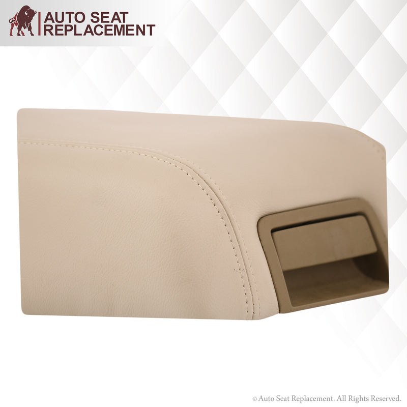 2004 Ford F150 Lariat Console Cover in Light Parchment Tan- 2000 2001 2002 2003 2004 2005 2006- Leather- Vinyl- Seat Cover Replacement- Auto Seat Replacement