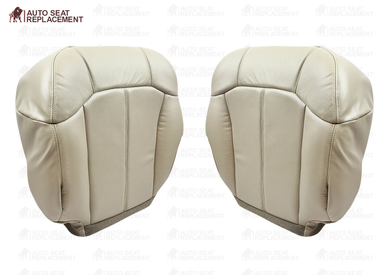 2002 Cadillac Escalade Perforated Seat Cover in Tan: Choose From Variations- 2000 2001 2002 2003 2004 2005 2006- Leather- Vinyl- Seat Cover Replacement- Auto Seat Replacement