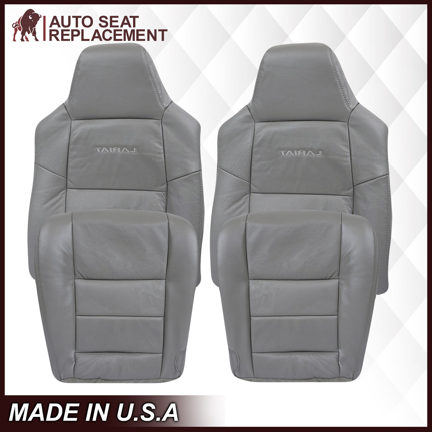 KBH Tan Vinyl Car Seat Armrest Cover Skin For Ford F-250/350/450 & Excursion (1999-2007)
