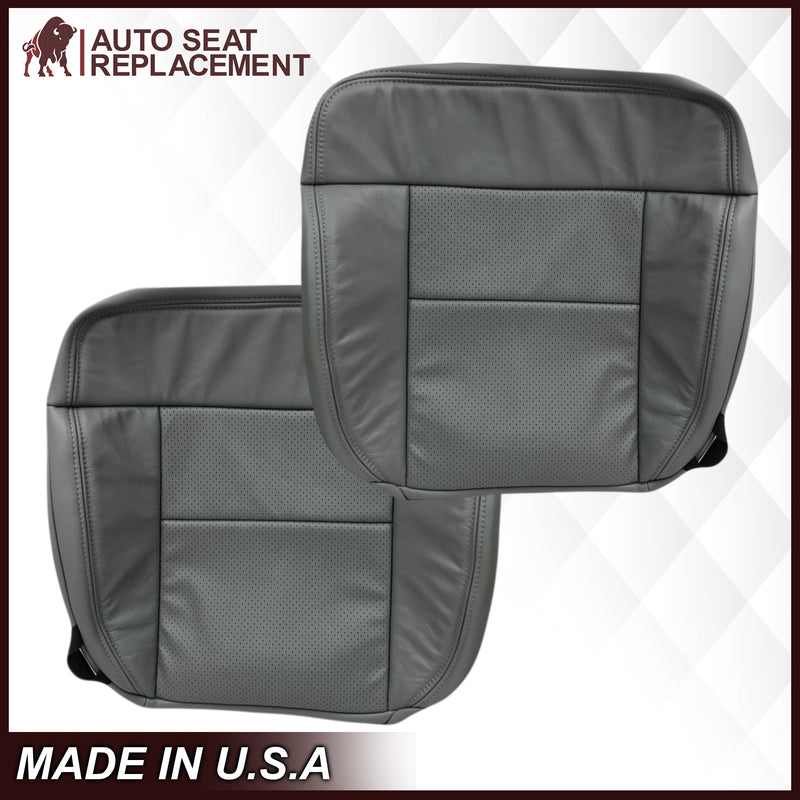 2004-2008 Ford F150 Perforated Seat Cover in Gray: Choose Leather or Vinyl- 2000 2001 2002 2003 2004 2005 2006- Leather- Vinyl- Seat Cover Replacement- Auto Seat Replacement