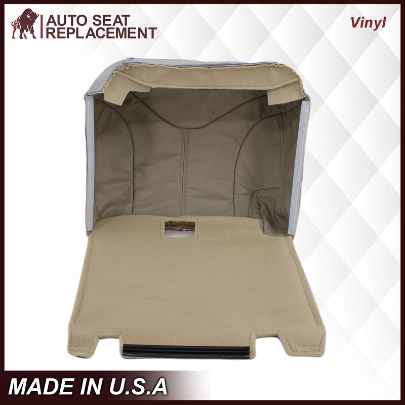 2000-2002 GMC Yukon XL 2nd Row Captain Seat 50/50 Seat Cover in Shale Tan: Choose From Variation- 2000 2001 2002 2003 2004 2005 2006- Leather- Vinyl- Seat Cover Replacement- Auto Seat Replacement