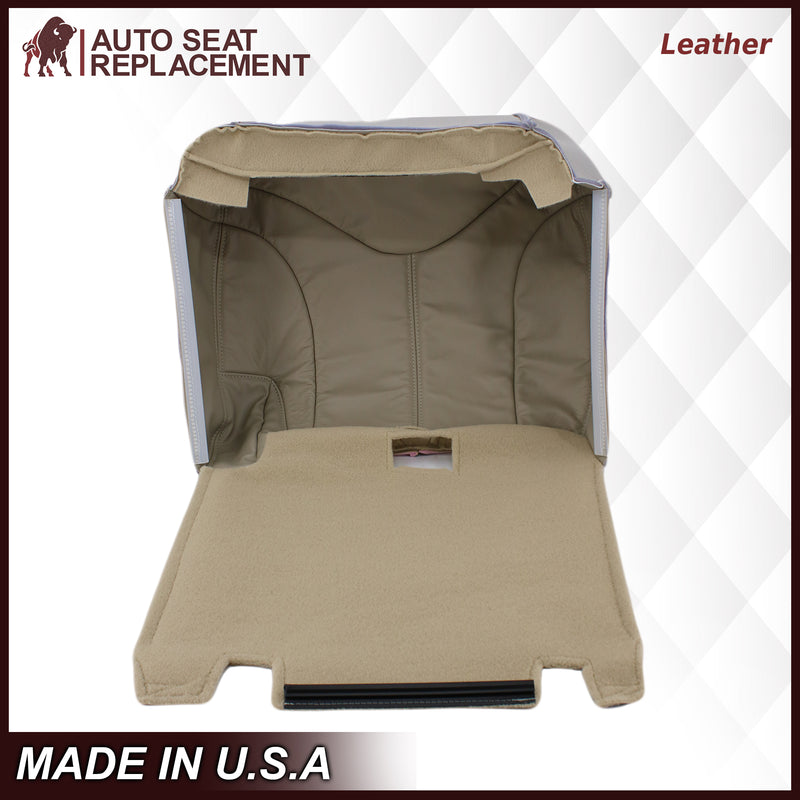 2000-2002 GMC Yukon XL 2nd Row Captain Seat 50/50 Seat Cover in Shale Tan: Choose From Variation- 2000 2001 2002 2003 2004 2005 2006- Leather- Vinyl- Seat Cover Replacement- Auto Seat Replacement