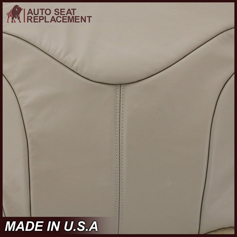2000-2002 GMC Yukon XL 2nd Row Captain Seat 50/50 Seat Cover in Shale Tan: Choose From Variation- 2000 2001 2002 2003 2004 2005 2006- Leather- Vinyl- Seat Cover Replacement- Auto Seat Replacement