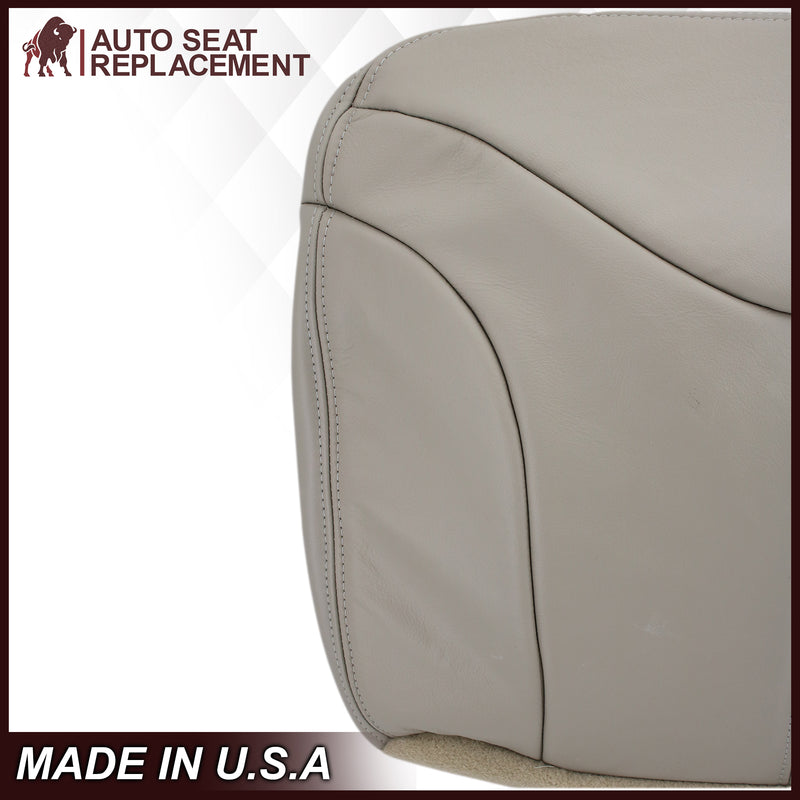 2000-2002 GMC Yukon XL 2nd Row Captain Seat 50/50 Seat Cover in Shale Tan: Choose From Variation- 2000 2001 2002 2003 2004 2005 2006- Leather- Vinyl- Seat Cover Replacement- Auto Seat Replacement