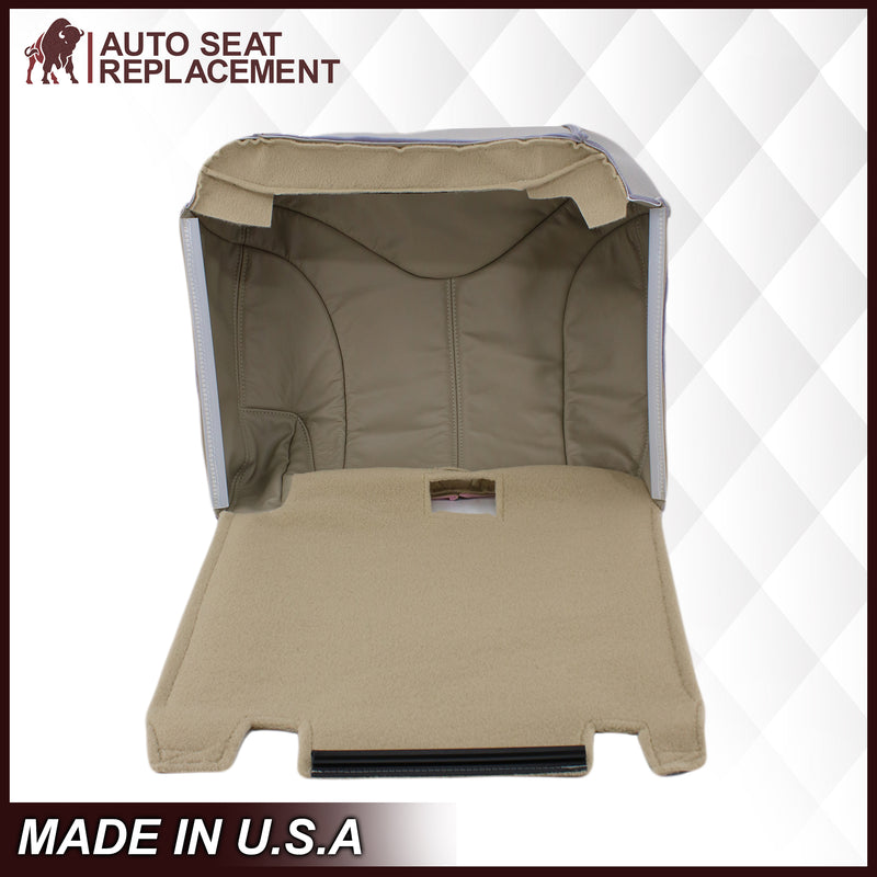 2000-2002 GMC Yukon XL 2nd Row Captain Seat 50/50 Seat Cover in Shale Tan: Choose From Variation- 2000 2001 2002 2003 2004 2005 2006- Leather- Vinyl- Seat Cover Replacement- Auto Seat Replacement