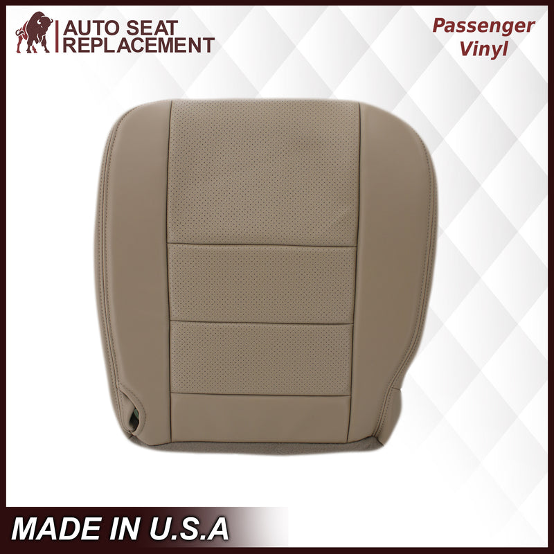 2002-2003 Ford F250 F350 Lariat Perforated Seat Cover in Tan: Choose Leather or Vinyl- 2000 2001 2002 2003 2004 2005 2006- Leather- Vinyl- Seat Cover Replacement- Auto Seat Replacement