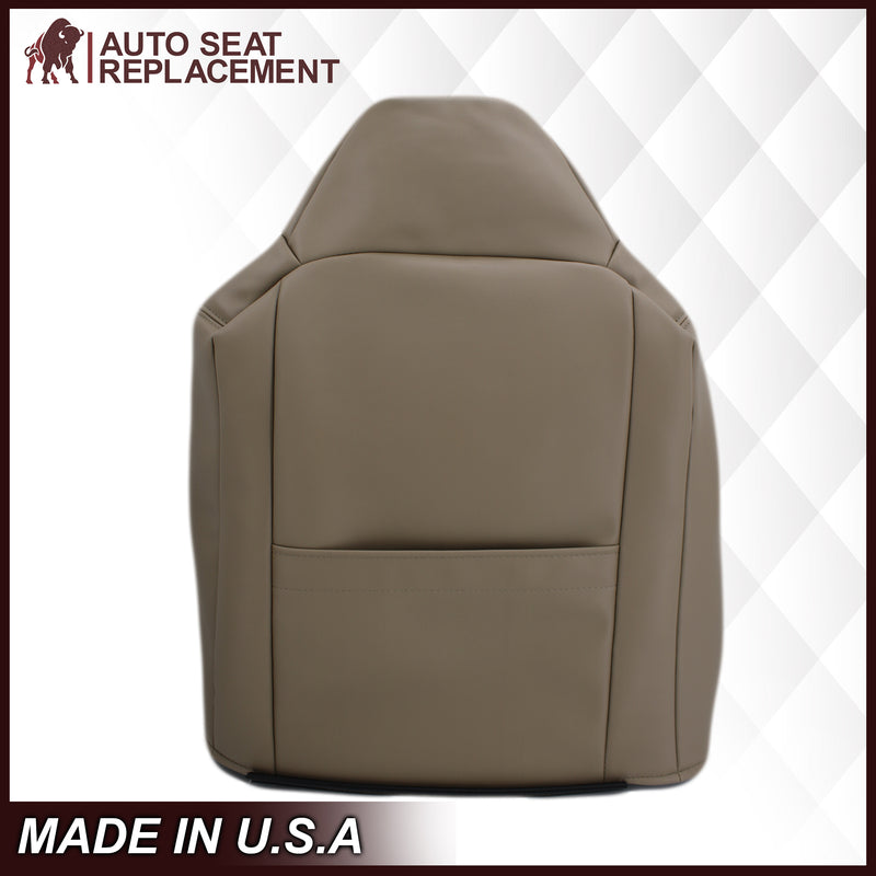 2002-2003 Ford F250 F350 Lariat Perforated Seat Cover in Tan: Choose Leather or Vinyl- 2000 2001 2002 2003 2004 2005 2006- Leather- Vinyl- Seat Cover Replacement- Auto Seat Replacement