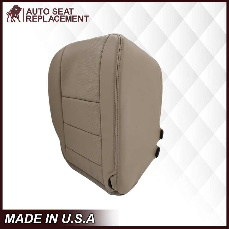 2002-2003 Ford F250 F350 Lariat Perforated Seat Cover in Tan: Choose Leather or Vinyl- 2000 2001 2002 2003 2004 2005 2006- Leather- Vinyl- Seat Cover Replacement- Auto Seat Replacement