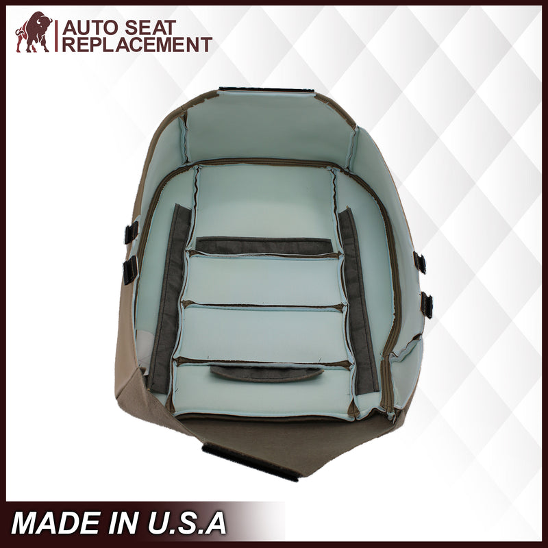 2002-2003 Ford F250 F350 Lariat Perforated Seat Cover in Tan: Choose Leather or Vinyl- 2000 2001 2002 2003 2004 2005 2006- Leather- Vinyl- Seat Cover Replacement- Auto Seat Replacement