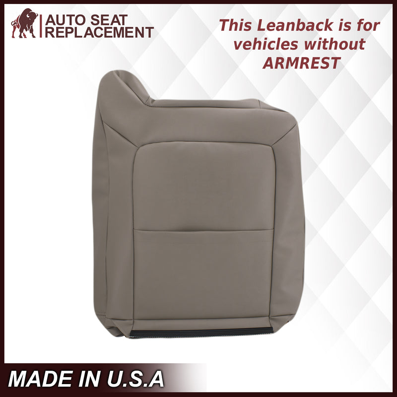 2003-2007 Chevy Silverado/Avalanche & GMC Sierra Work Truck Seat Cover in Gray 40/20/40 (Leanback Without Armrest): Choose Leather or Vinyl- 2000 2001 2002 2003 2004 2005 2006- Leather- Vinyl- Seat Cover Replacement- Auto Seat Replacement