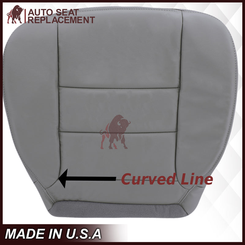 2002-2007 Ford F250/F350/F450/F550 Lariat Extended Cab Seat Cover in Flint Gray: Choose Leather or Vinyl- 2000 2001 2002 2003 2004 2005 2006- Leather- Vinyl- Seat Cover Replacement- Auto Seat Replacement