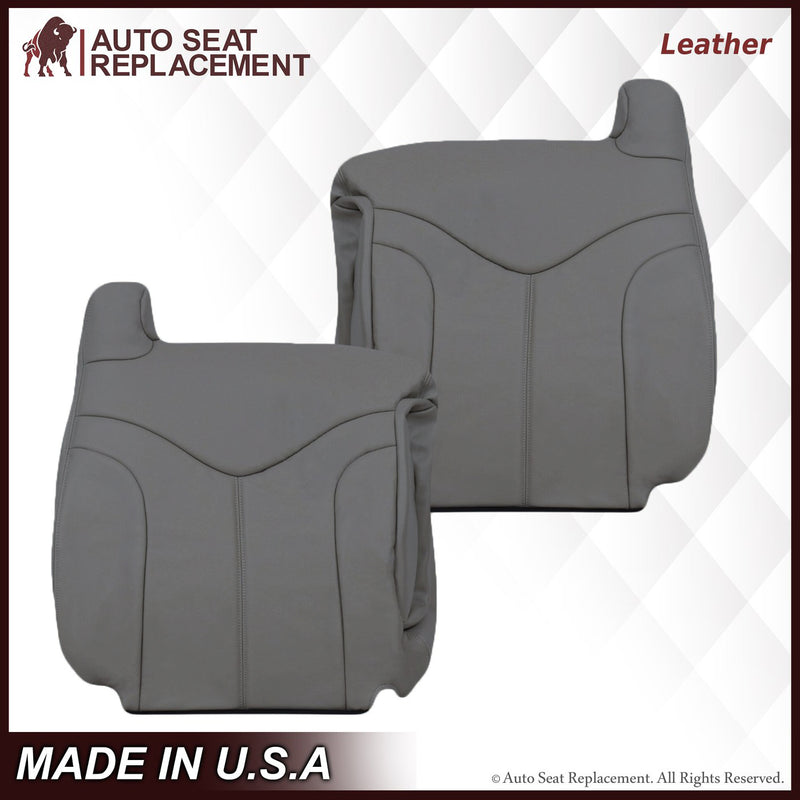 2000-2002 GMC Yukon XL Seat Cover in Pewter Gray: Choose From Variation- 2000 2001 2002 2003 2004 2005 2006- Leather- Vinyl- Seat Cover Replacement- Auto Seat Replacement