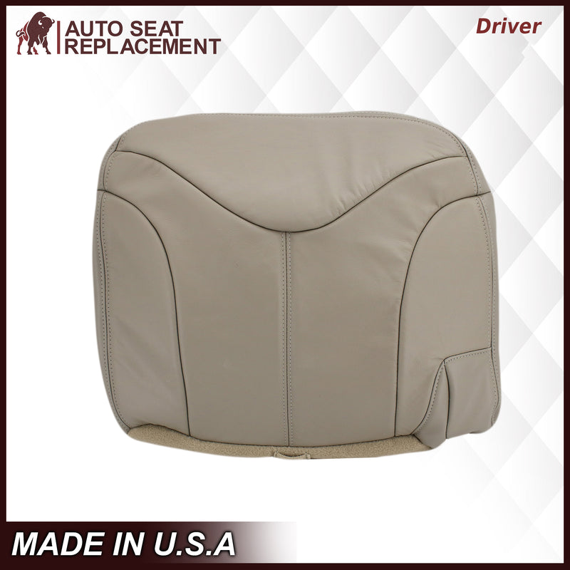 2000-2002 GMC Yukon XL Rear Back Captain Seat 50/50 or Bench Seat 60/40 Bottom Seat Cover Tan- 2000 2001 2002 2003 2004 2005 2006- Leather- Vinyl- Seat Cover Replacement- Auto Seat Replacement