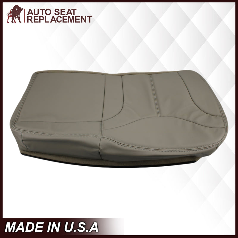 2000-2002 GMC Yukon XL Rear Back Captain Seat 50/50 or Bench Seat 60/40 Bottom Seat Cover Tan- 2000 2001 2002 2003 2004 2005 2006- Leather- Vinyl- Seat Cover Replacement- Auto Seat Replacement
