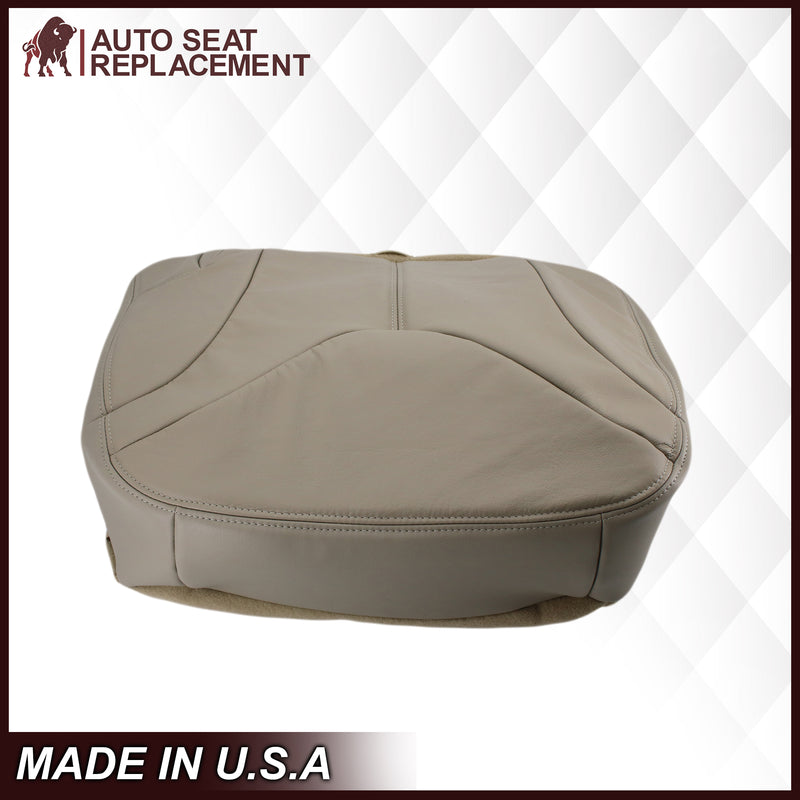2000-2002 GMC Yukon XL Rear Back Captain Seat 50/50 or Bench Seat 60/40 Bottom Seat Cover Tan- 2000 2001 2002 2003 2004 2005 2006- Leather- Vinyl- Seat Cover Replacement- Auto Seat Replacement