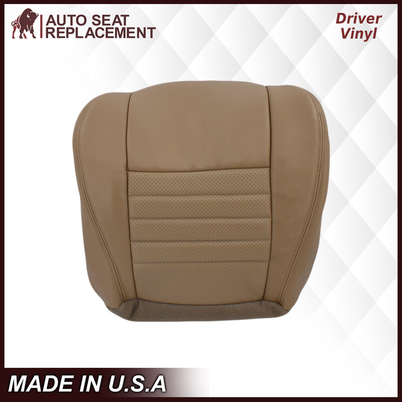 1999-2004 Ford Mustang GT Convertible in Medium Parchment Tan: Choose From Variation- 2000 2001 2002 2003 2004 2005 2006- Leather- Vinyl- Seat Cover Replacement- Auto Seat Replacement