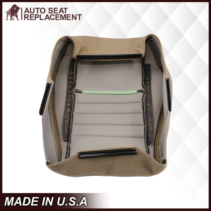 1999-2004 Ford Mustang GT Convertible in Medium Parchment Tan: Choose From Variation- 2000 2001 2002 2003 2004 2005 2006- Leather- Vinyl- Seat Cover Replacement- Auto Seat Replacement