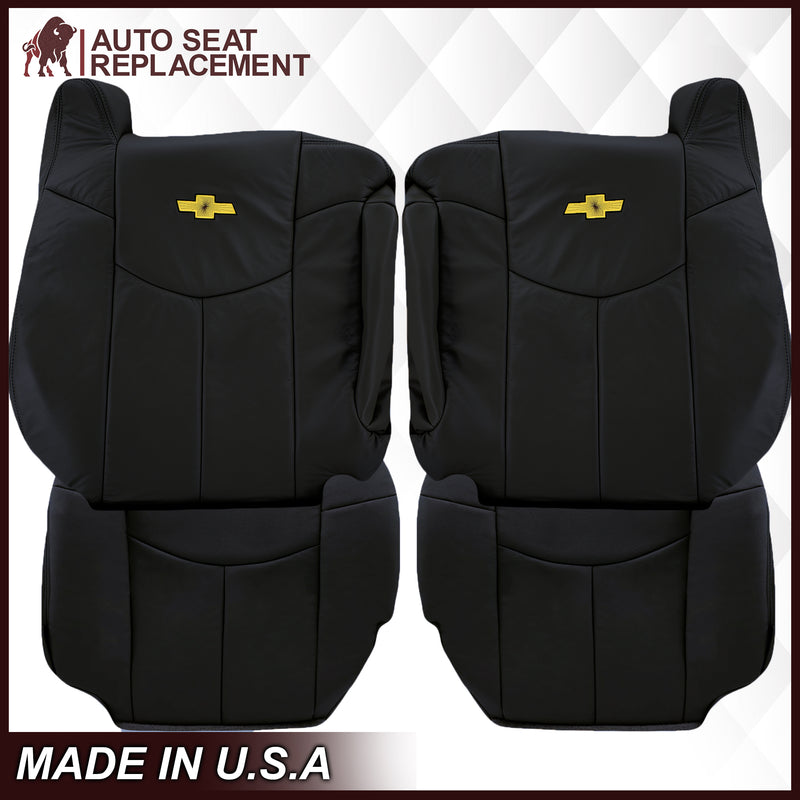 2002 Chevy Avalanche Seat Cover in Dark Graphite "Dark Gray": Choose From Variations- 2000 2001 2002 2003 2004 2005 2006- Leather- Vinyl- Seat Cover Replacement- Auto Seat Replacement