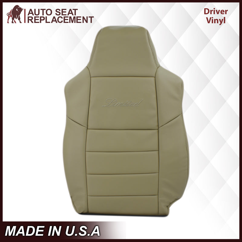 2002-2005 Ford Excursion Limited Seat Cover in Tan: Choose From Variations- 2000 2001 2002 2003 2004 2005 2006- Leather- Vinyl- Seat Cover Replacement- Auto Seat Replacement