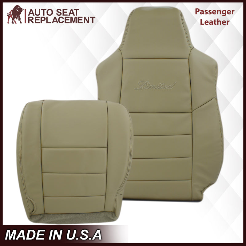 2002-2005 Ford Excursion Limited Seat Cover in Tan: Choose From Variations- 2000 2001 2002 2003 2004 2005 2006- Leather- Vinyl- Seat Cover Replacement- Auto Seat Replacement