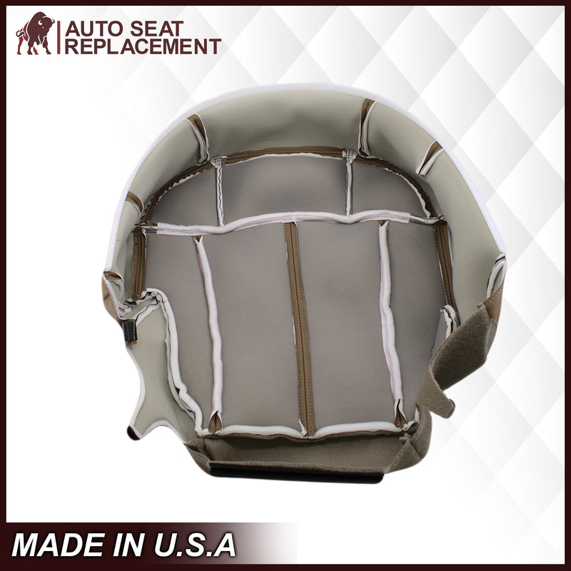 1999-2002 Chevy Silverado Seat Cover in Medium Dark Oak Tan (trim code 672 or 67i)- 2000 2001 2002 2003 2004 2005 2006- Leather- Vinyl- Seat Cover Replacement- Auto Seat Replacement