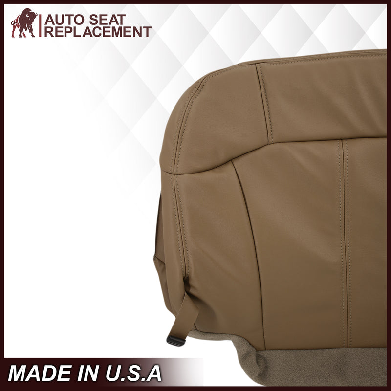 1999-2002 Chevy Silverado Seat Cover in Medium Dark Oak Tan (trim code 672 or 67i)- 2000 2001 2002 2003 2004 2005 2006- Leather- Vinyl- Seat Cover Replacement- Auto Seat Replacement