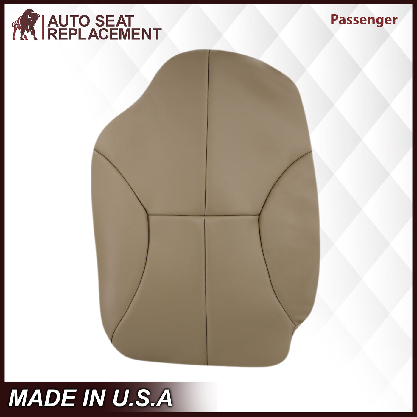 Tan Seat Covers For 1998-2002 Dodge Ram 1500/2500 SLT – Airbag Friendly, Vinyl Material