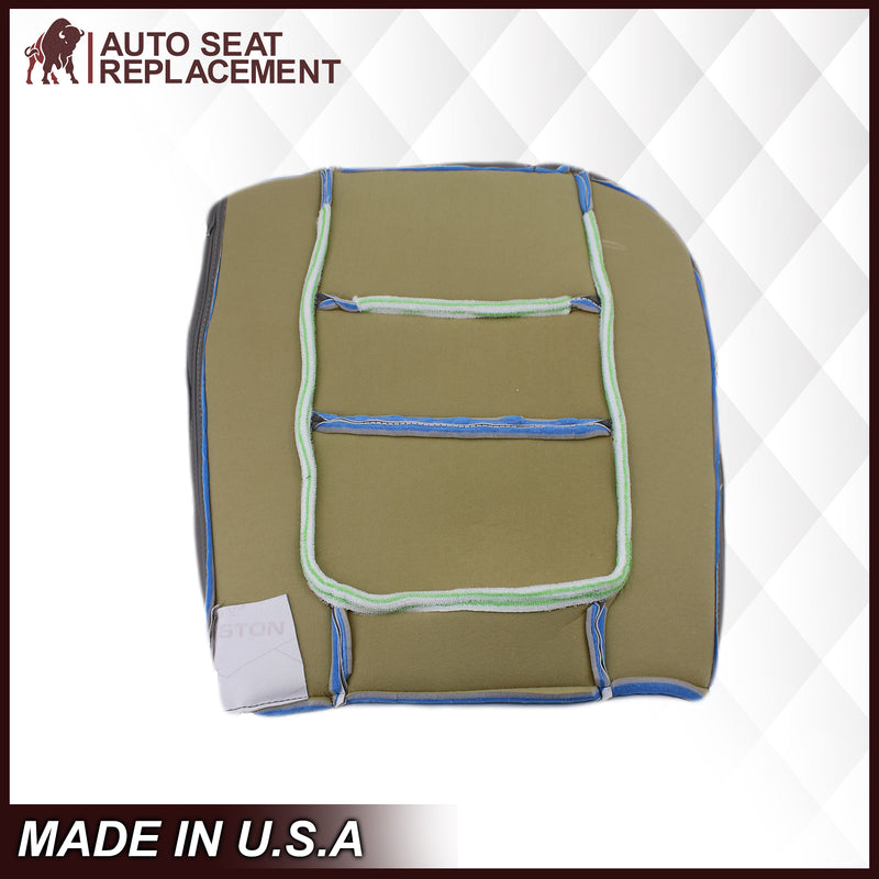 2001 Ford F250 F350 Lariat Perforated Seat Cover in Gray: Choose Leather or Vinyl- 2000 2001 2002 2003 2004 2005 2006- Leather- Vinyl- Seat Cover Replacement- Auto Seat Replacement