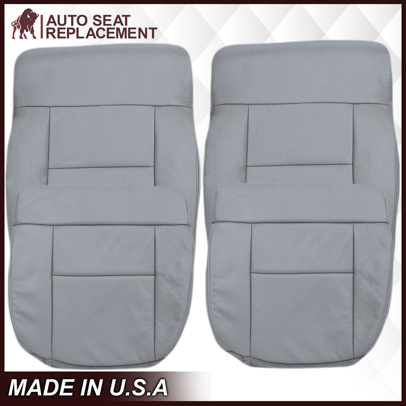 2004-2008 Ford F150 Seat Cover in Gray: Choose Leather or Vinyl- 2000 2001 2002 2003 2004 2005 2006- Leather- Vinyl- Seat Cover Replacement- Auto Seat Replacement