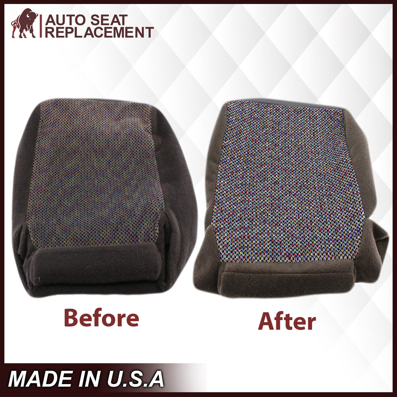 1998-2001 Dodge Ram 1500 SLT Laramie Baby Seat Cover in Agate Dark Gray Cloth: Choose From Variation- 2000 2001 2002 2003 2004 2005 2006- Leather- Vinyl- Seat Cover Replacement- Auto Seat Replacement