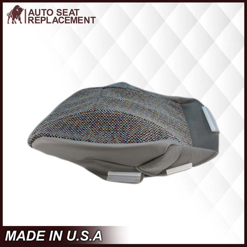 1998-2002 Dodge Ram 1500 SLT Laramie Seat Cover in Cloth with Mist Gray skirt: Choose From Variation- 2000 2001 2002 2003 2004 2005 2006- Leather- Vinyl- Seat Cover Replacement- Auto Seat Replacement