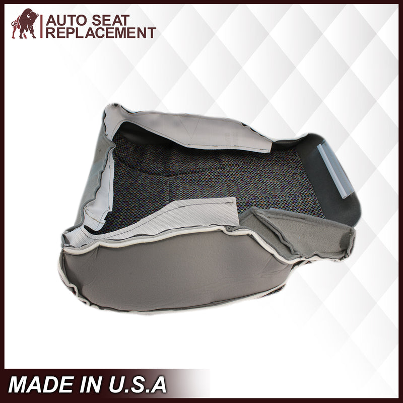 1998-2002 Dodge Ram 1500 SLT Laramie Seat Cover in Cloth with Mist Gray skirt: Choose From Variation- 2000 2001 2002 2003 2004 2005 2006- Leather- Vinyl- Seat Cover Replacement- Auto Seat Replacement