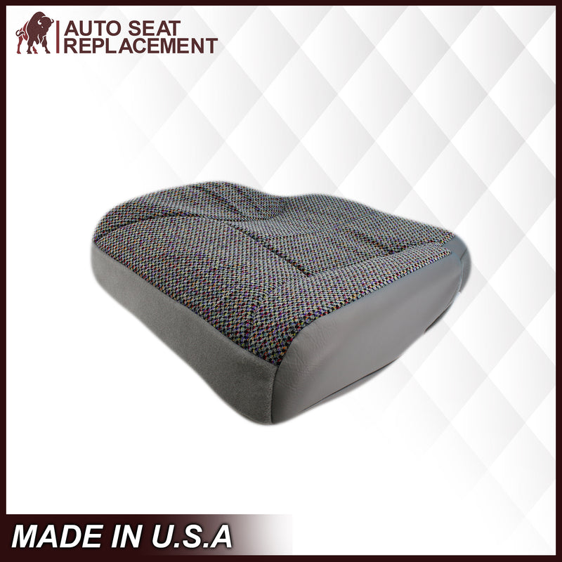 1998-2002 Dodge Ram 1500 SLT Laramie Seat Cover in Cloth with Mist Gray skirt: Choose From Variation- 2000 2001 2002 2003 2004 2005 2006- Leather- Vinyl- Seat Cover Replacement- Auto Seat Replacement