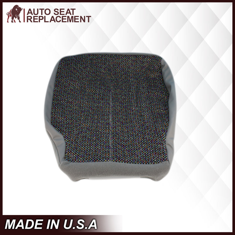 1998-2002 Dodge Ram 1500 SLT Laramie Seat Cover in Cloth with Mist Gray skirt: Choose From Variation- 2000 2001 2002 2003 2004 2005 2006- Leather- Vinyl- Seat Cover Replacement- Auto Seat Replacement