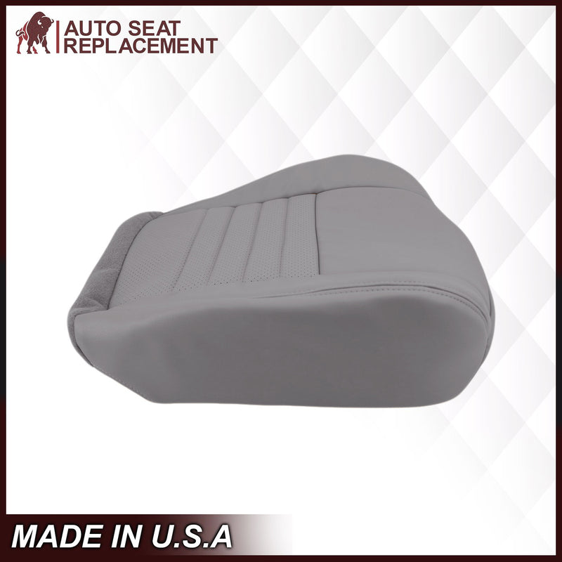 1999-2004 Ford Mustang GT Convertible in Medium Graphite Gray Perforated Seat cover: Choose From Variationt- 2000 2001 2002 2003 2004 2005 2006- Leather- Vinyl- Seat Cover Replacement- Auto Seat Replacement