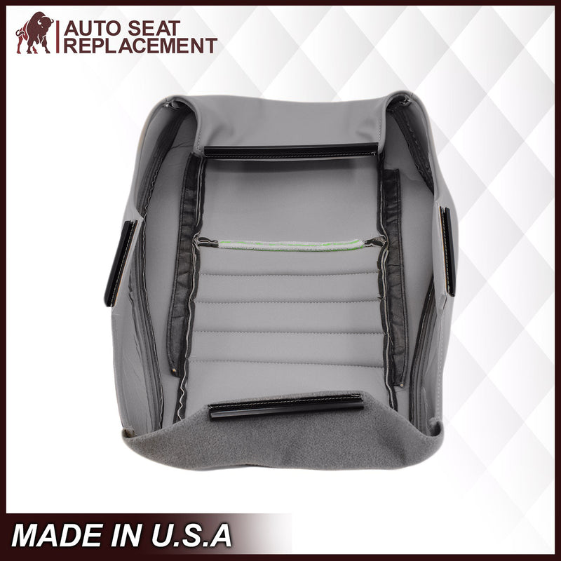1999-2004 Ford Mustang GT Convertible in Medium Graphite Gray Perforated Seat cover: Choose From Variationt- 2000 2001 2002 2003 2004 2005 2006- Leather- Vinyl- Seat Cover Replacement- Auto Seat Replacement