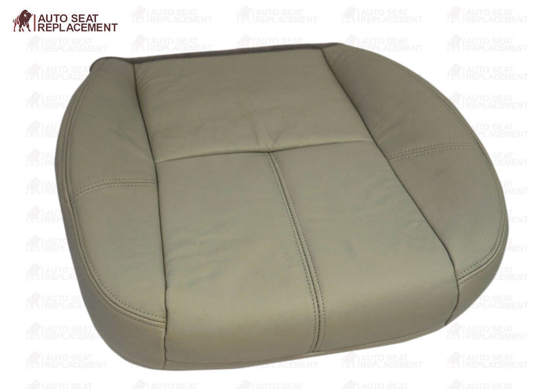 2007 To 2013 Chevy Silverado Driver Bottom Leather or Vinyl Seat Cover Light Tan- 2000 2001 2002 2003 2004 2005 2006- Leather- Vinyl- Seat Cover Replacement- Auto Seat Replacement