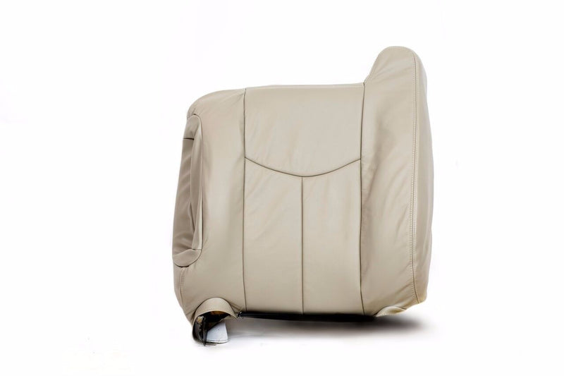2003 2004 2005 2006 Chevy Suburban Tahoe Top Back Leather Seat Cover Light Tan- 2000 2001 2002 2003 2004 2005 2006- Leather- Vinyl- Seat Cover Replacement- Auto Seat Replacement