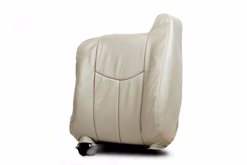 2003 2004 2005 2006 Chevy Suburban Tahoe Top Back Leather Seat Cover Light Tan- 2000 2001 2002 2003 2004 2005 2006- Leather- Vinyl- Seat Cover Replacement- Auto Seat Replacement