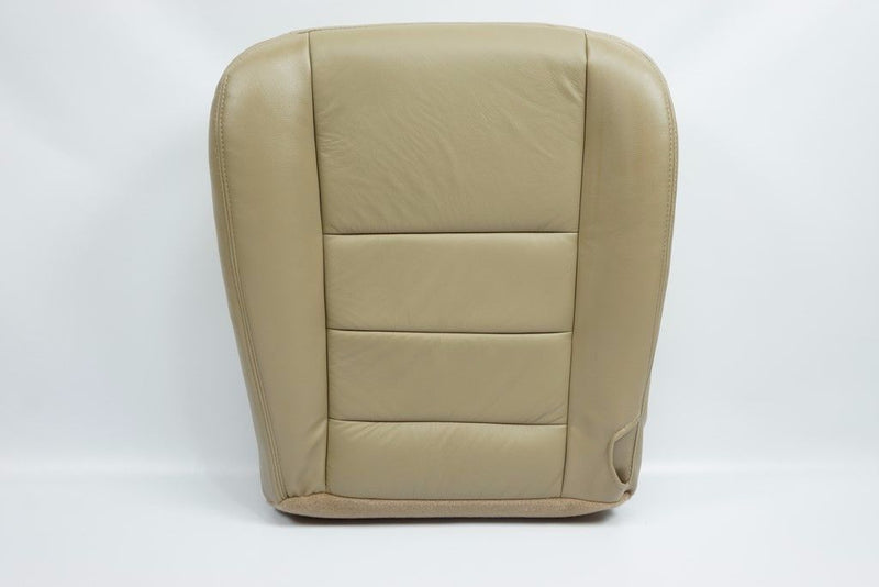 2002 - 2007 Ford F250 F350 Lariat Bottom Leather Seat Cover Passenger side TAN"- 2000 2001 2002 2003 2004 2005 2006- Leather- Vinyl- Seat Cover Replacement- Auto Seat Replacement