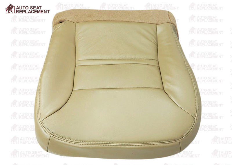 2000 2001 Ford Excursion Driver or Passenger Bottom Seat Cover Replacement Tan- 2000 2001 2002 2003 2004 2005 2006- Leather- Vinyl- Seat Cover Replacement- Auto Seat Replacement