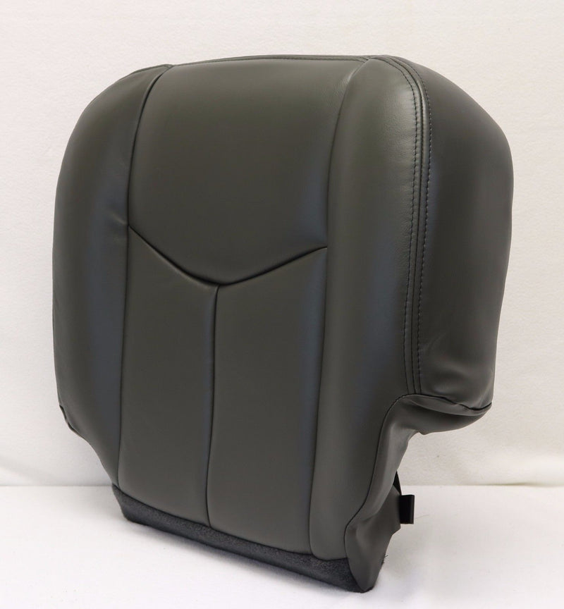 2003 2004 2005 2006 Chevy Silverado Duramax Driver Bottom Seat Cover Dark Gray- 2000 2001 2002 2003 2004 2005 2006- Leather- Vinyl- Seat Cover Replacement- Auto Seat Replacement
