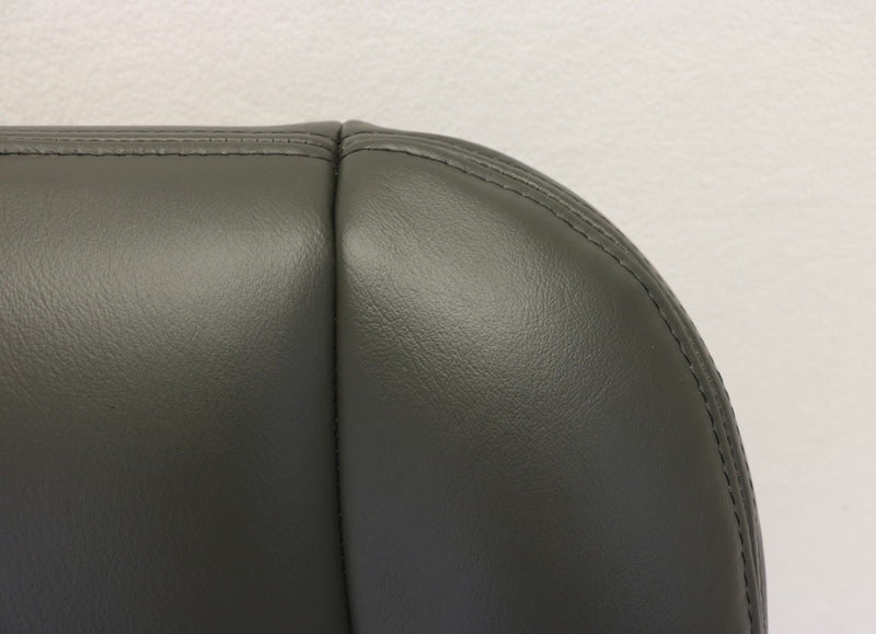 2003 2004 2005 2006 Chevy Silverado Duramax Driver Bottom Seat Cover Dark Gray- 2000 2001 2002 2003 2004 2005 2006- Leather- Vinyl- Seat Cover Replacement- Auto Seat Replacement