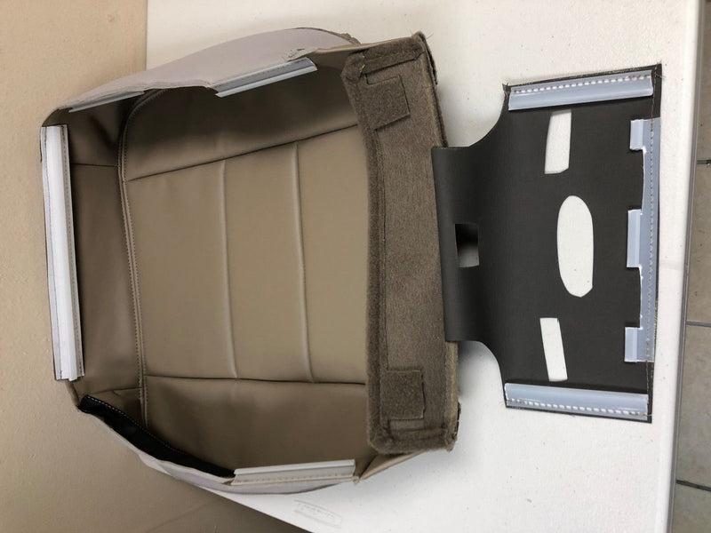 2005 2006 2007 Ford F250 F350 Lariat Extended Cab-Passenger Bottom Seat Cover-Tan- 2000 2001 2002 2003 2004 2005 2006- Leather- Vinyl- Seat Cover Replacement- Auto Seat Replacement