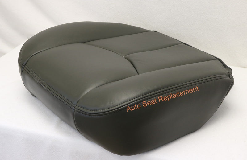 2003 To 2007 Chevy Avalanche Silverado Passenger Bottom Seat Cover Dark Gray#692- 2000 2001 2002 2003 2004 2005 2006- Leather- Vinyl- Seat Cover Replacement- Auto Seat Replacement